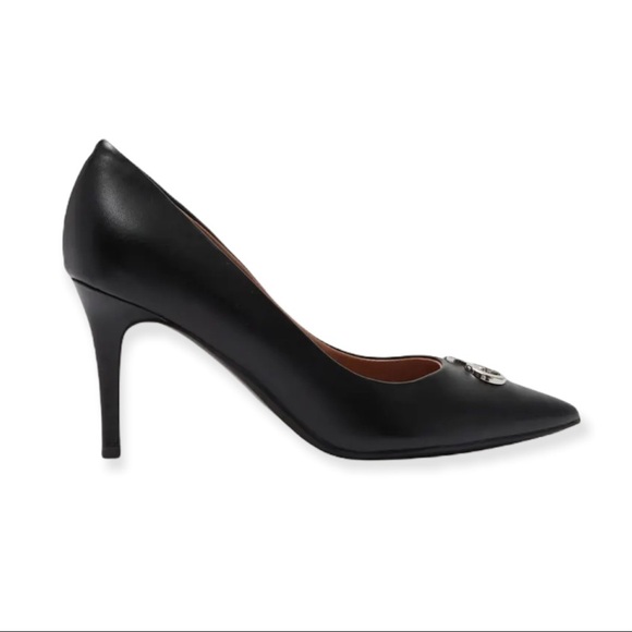 🌸New🌸 Calvin Klein Greta Pump Heel Shoe Sz 8.5 Black NIB - Picture 4 of 14